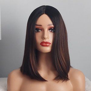 Natural Color Shoulder Length Wig
